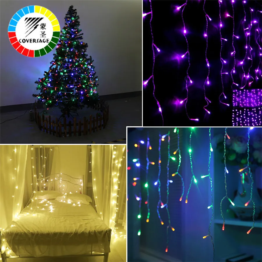 Coversage 10 м 100 LED String 2 шт. венок Рождественская елка Фея Света Водонепроницаемый