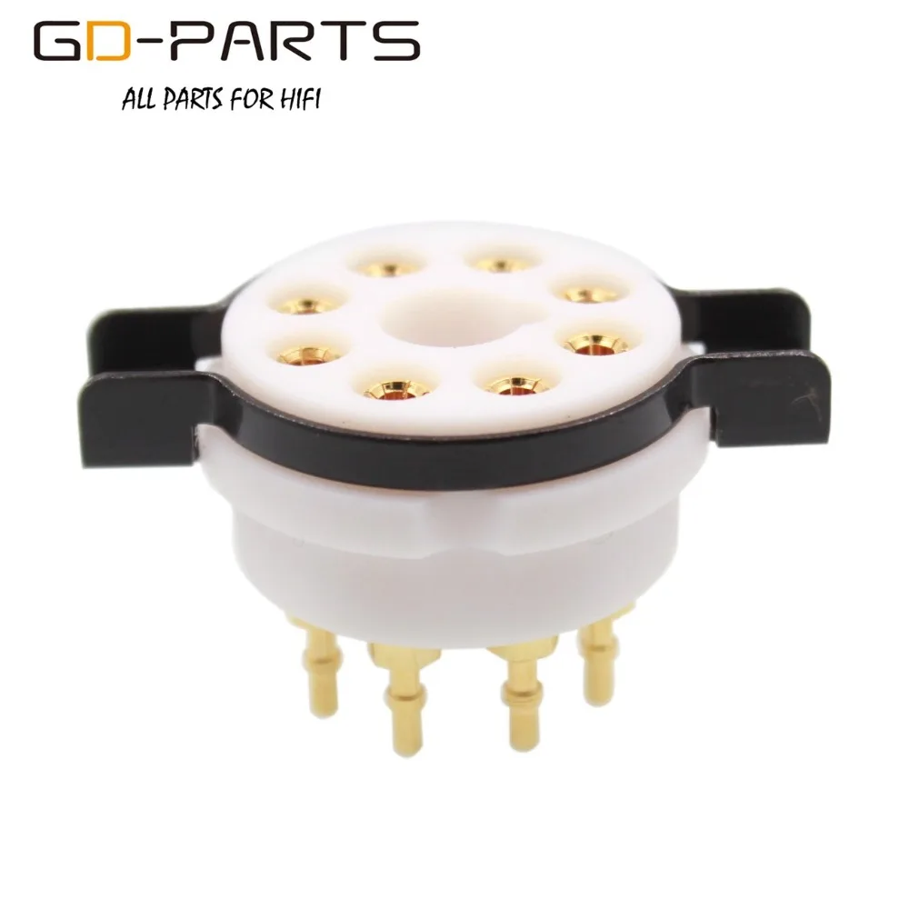 Позолоченные штифты K8A 8pin Octal PTFE вакуумная трубка с цоколем ДЛЯ KT88 KT66 EL34 5AR4 6L6 6CA7 6SL7