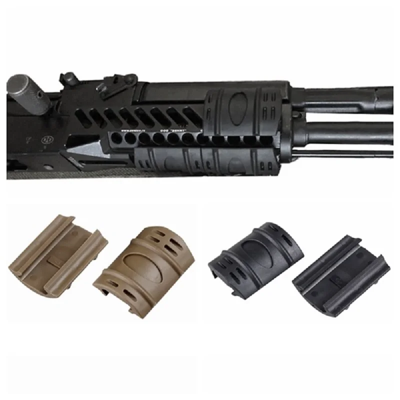 VERY100 12 шт. Тактический винтовочный Вивер Пикатинни Handguard Quad Rail крышки резиновая Тан Fit 20 мм Rail