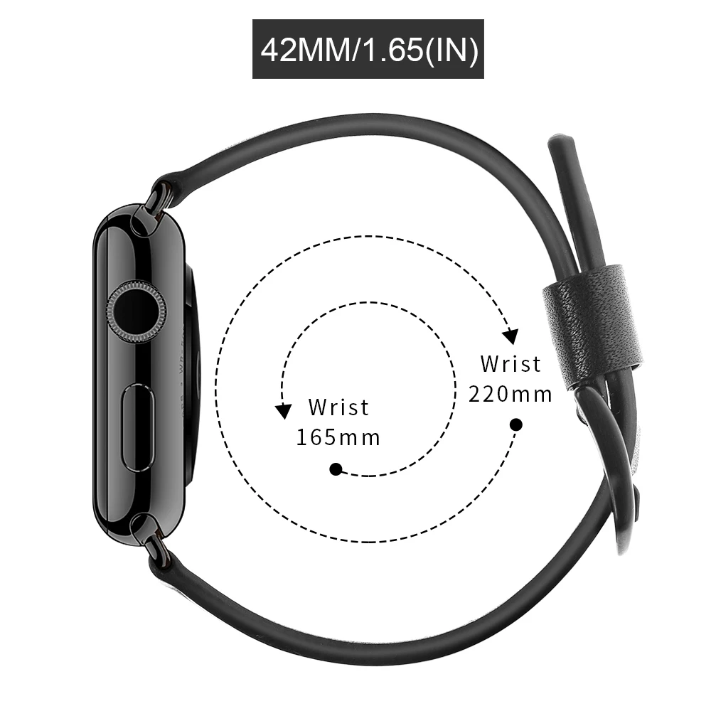 Kobwa Высокое качество кожаный браслет для iWatch спортивный ремешок Apple watch 42 мм 38