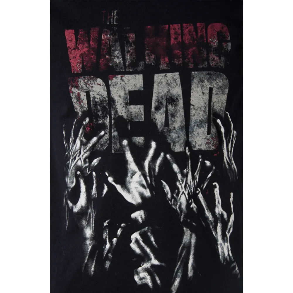 2017 Горячая Распродажа Ходячие мертвецы крови Футболка зомби Мужская 100% хлопок