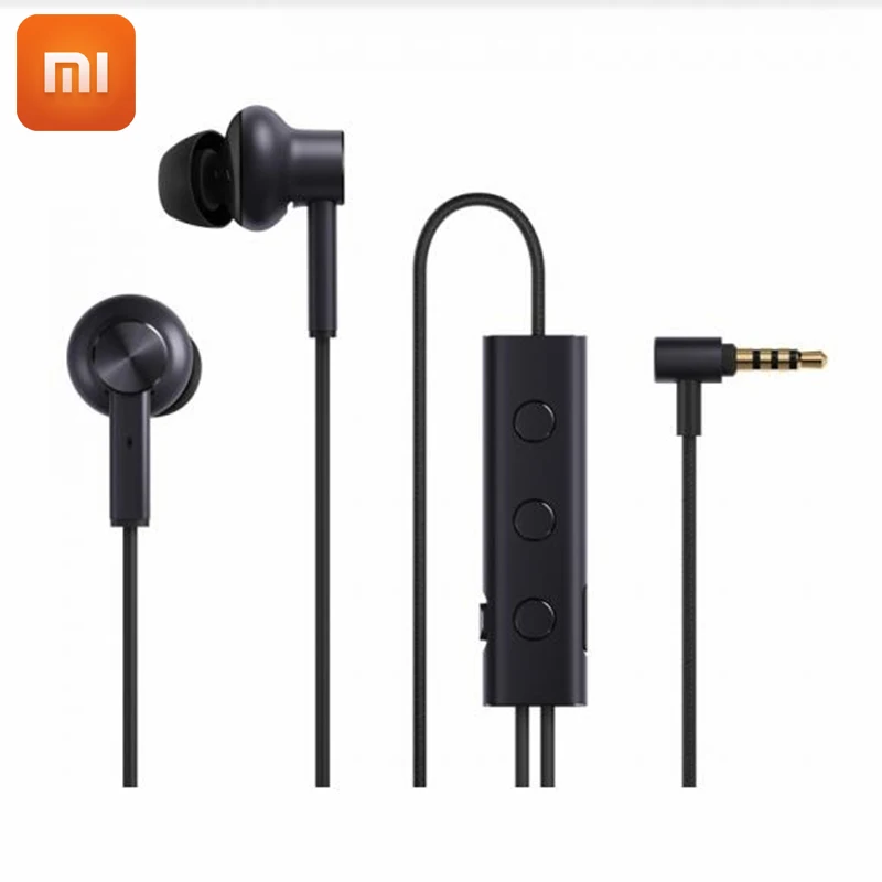 Новинка оригинальные наушники Xiaomi с шумоподавлением 3 5 мм вкладыши микрофоном
