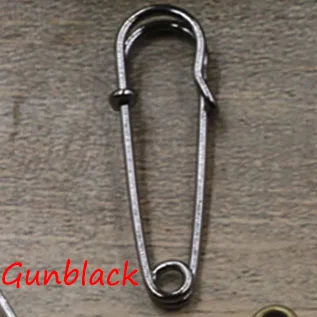 Gun Black 20 шт. большая 45 мм безопасная брошь на булавке основа бронзовое золото установка для DIY свадебный букет Рождественская брошь ювелирные изделия - Цвет: Gun Black