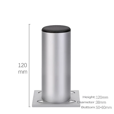 4 шт. H6-30cm регулируемые Сменные ножки для мебели, опорные ножки из алюминиевого сплава для шкафа, дивана, телевизора, шкафа, ножки серебристого/черного цвета - Цвет: Silver 12cm