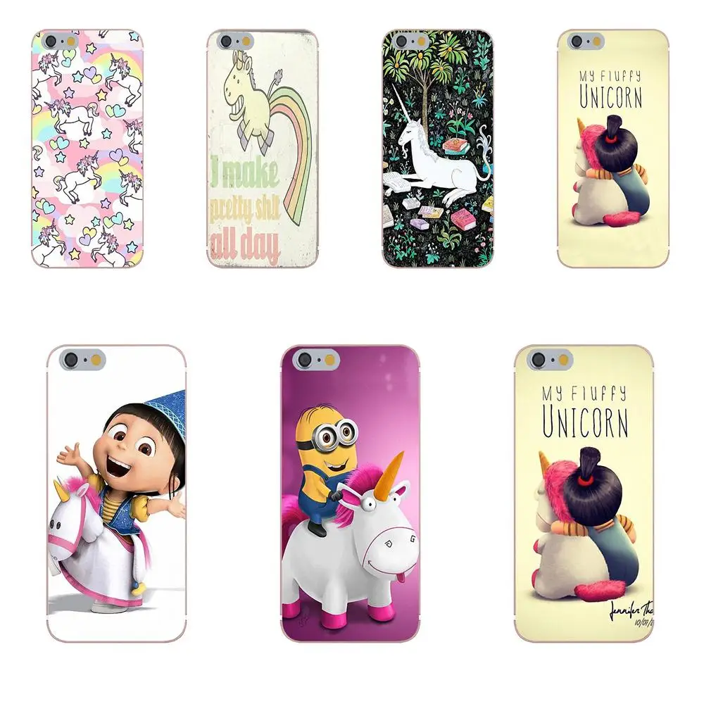 Oedmeb печать мобильный телефон оболочки с миньонами мой Пушистый Единорог Агния