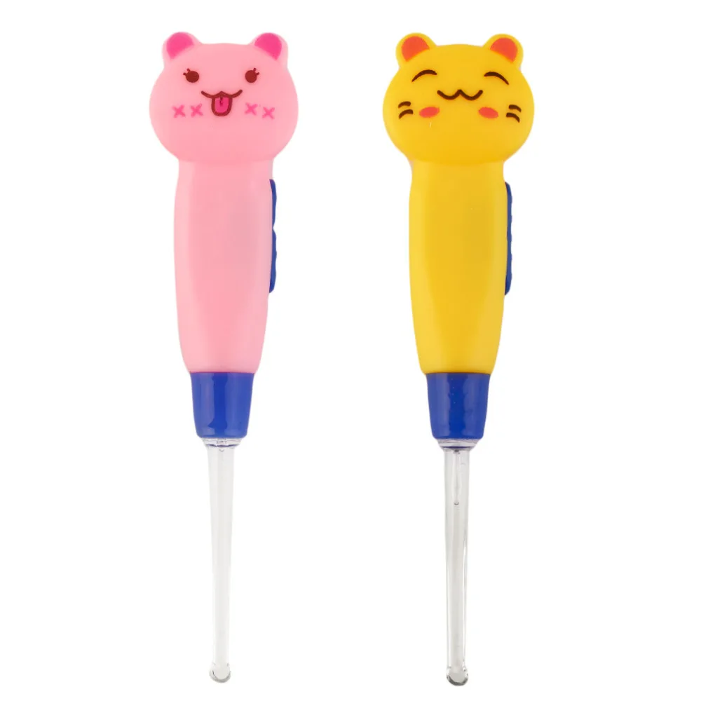 Portable LED Flashlight Ear Wax Remove EarPick Cleaner Health Care Tool Cartoon Animal Decoration Convenient See Hole Clear | Красота и