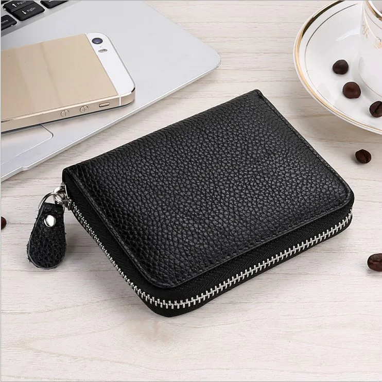 2018 Luxury Real Cow Genuine Leather Men's Retro Fashion Zipper Wallet Cowhide High Capacity Vintage Business Pocket Purse | Багаж и