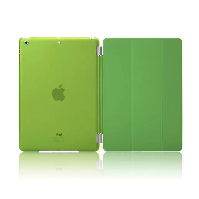 Crystal Green Rygou для Apple iPad Mini 1 2 3 чехол из искусственной кожи магнитный передний смарт-чехол+ кристально чистый/Матовый Жесткий чехол для iPad Mini 3 - Цвет: Crystal Green