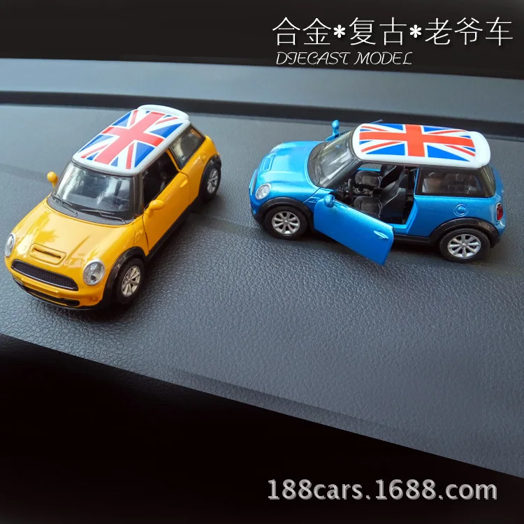 1:30 масштаб Mini Cooper S сплав литой автомобиль модель с вытягиванием игрушки для подарок на день рождения коллекция игрушек