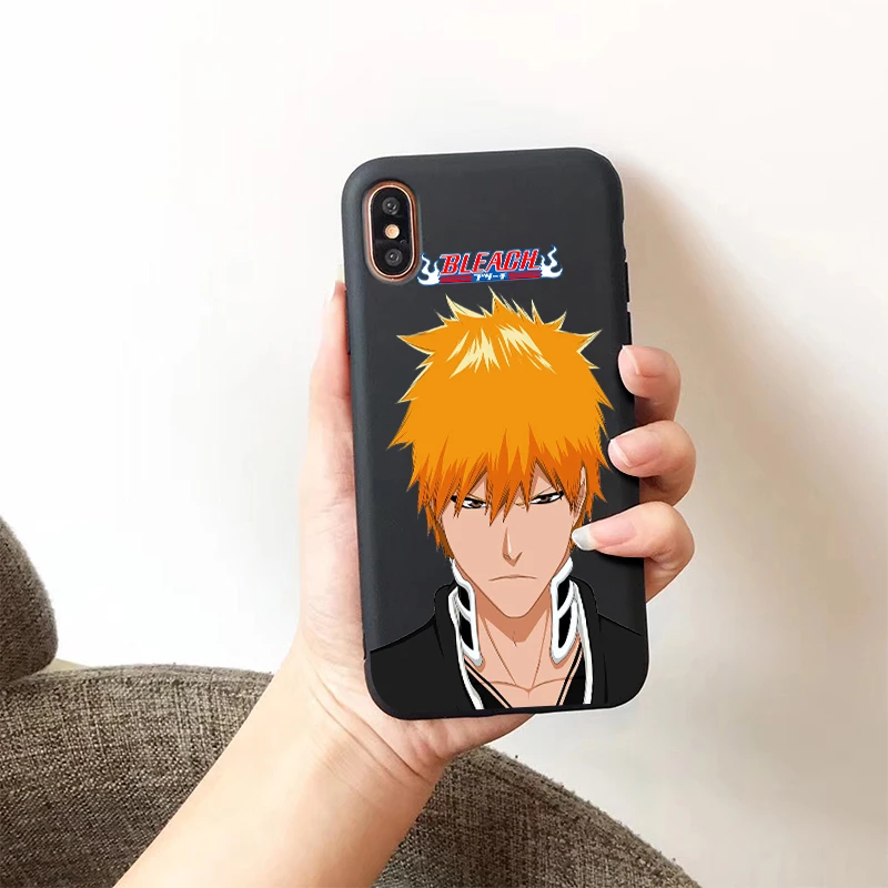 Bleach Kurosaki Ichigo аниме мягкий силиконовый карамельный цвет чехол для телефона для iPhone X XR XS MAX 6 7 8 plus 6s TPU