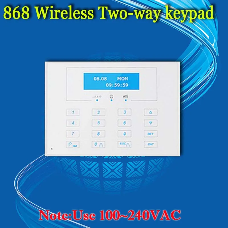 Продвижение ЖК дисплея Беспроводной двусторонней 868 МГц пульт дистанционного