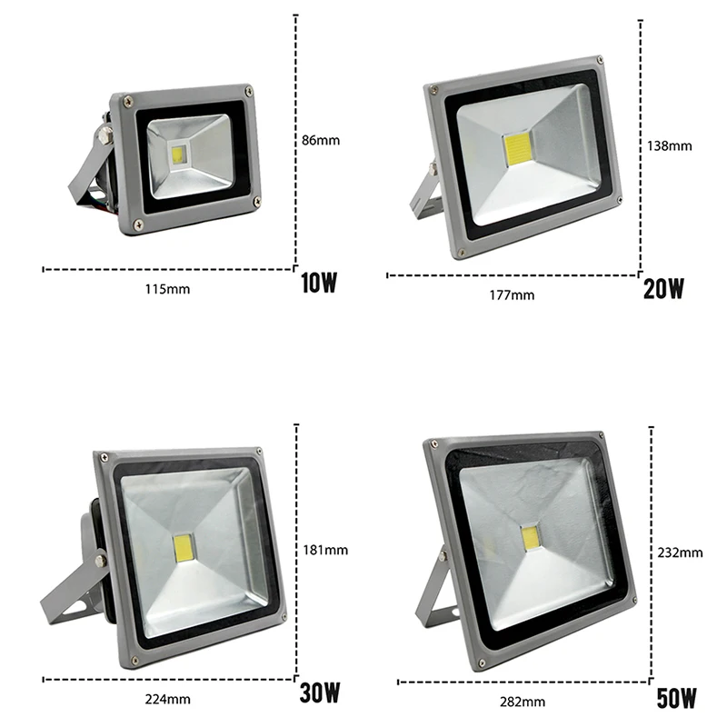 Светодиодный прожектор SMD ip65 10 Вт 20 30 50 с датчиком движения водонепроницаемый
