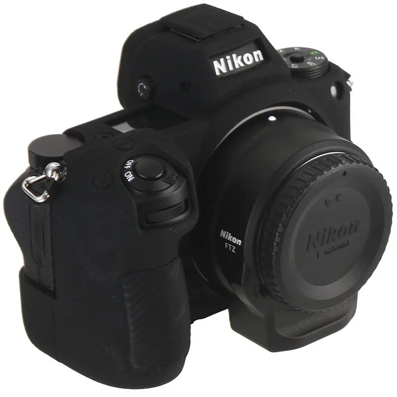 Black Для Nikon Z7 Z6 мягкий силиконовый резиновый защитный корпус для камеры чехол кожа для Nikon Z7 Z6 камера сумка Защитная крышка - Цвет: Black