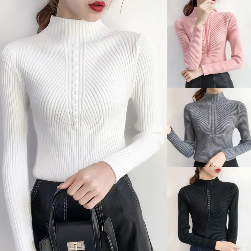 Повседневное Для женщин Свитеры для и Пуловеры осень-весна 2018 вязаный свитер с