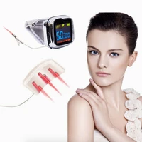 18 beams bio 650nm laser pain relief wrist watch laser therapy device for high blood pressure hypertension treatment