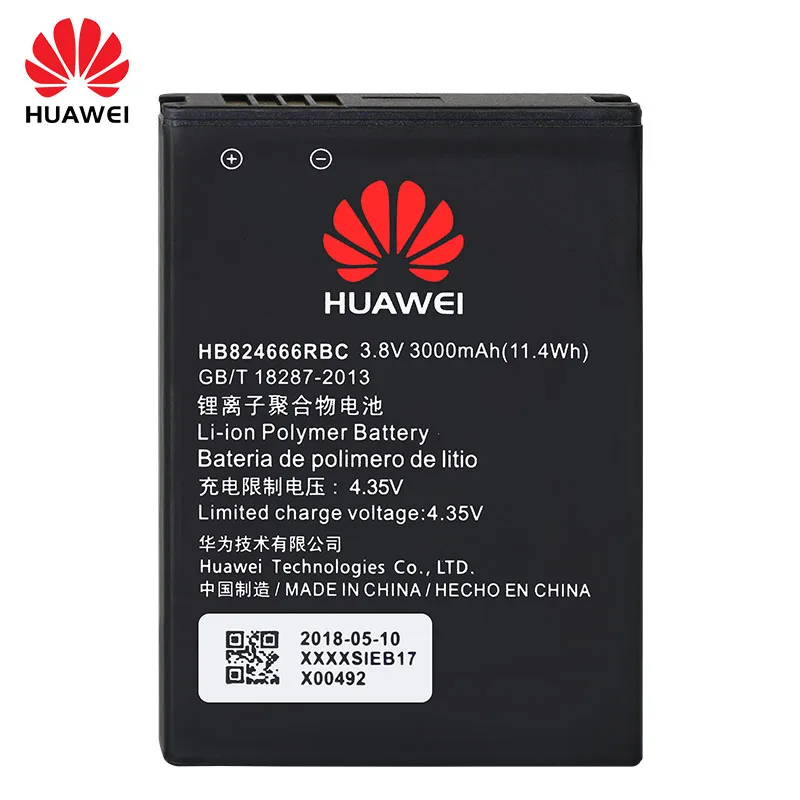 100% Оригинальный аккумулятор Huawei для E5577 Ebs 937 WIFI роутер 3000mAh HB824666RBC сменный