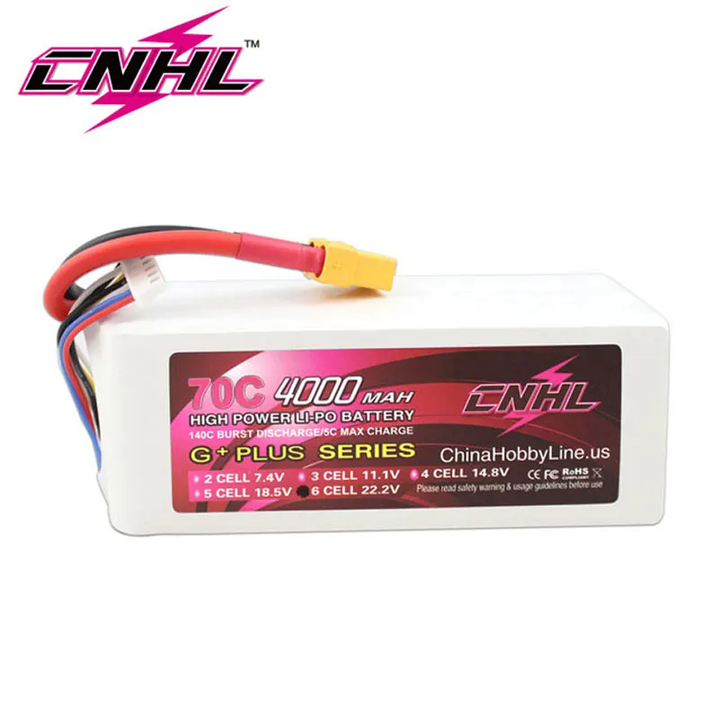 CNHL G+PLUS 4000mAh 22.2V 6S 70C Lipo Battery