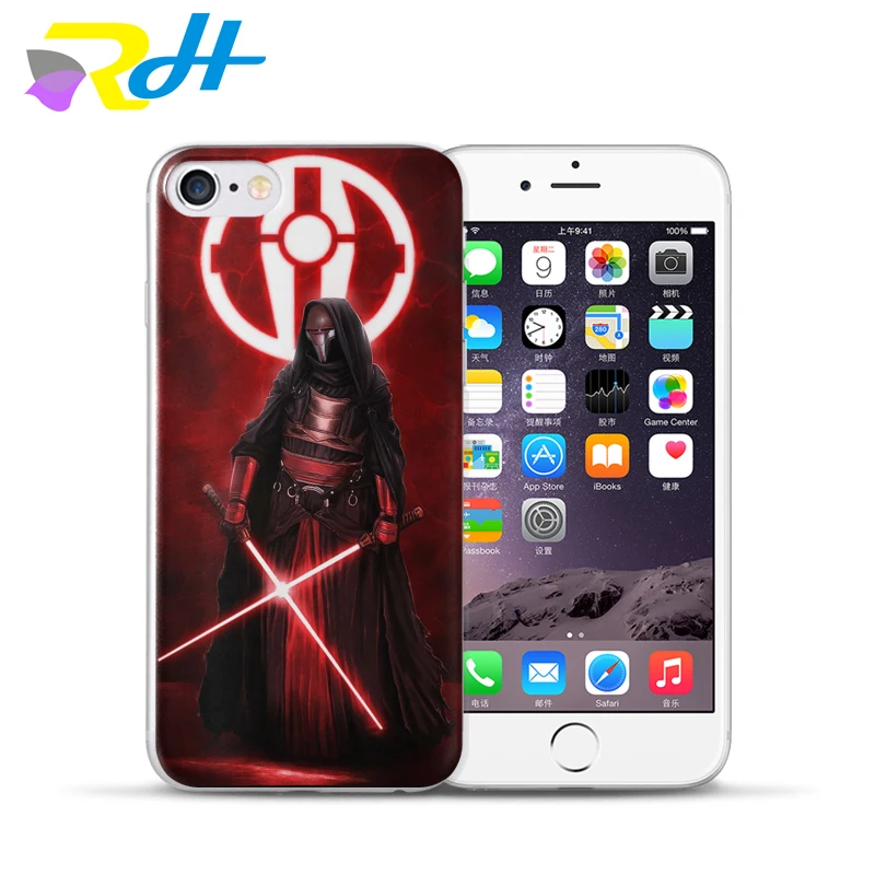 Милый чехол с принтом из &quotЗвездных Войн&quot для iPhone 6 6S Plus 5 5S SE 7 8 X Xr Xs Max