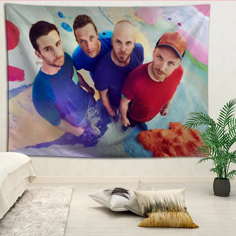 Coldplay гобелены висячая ткань фон настенное покрытие спальня ремонт кровать