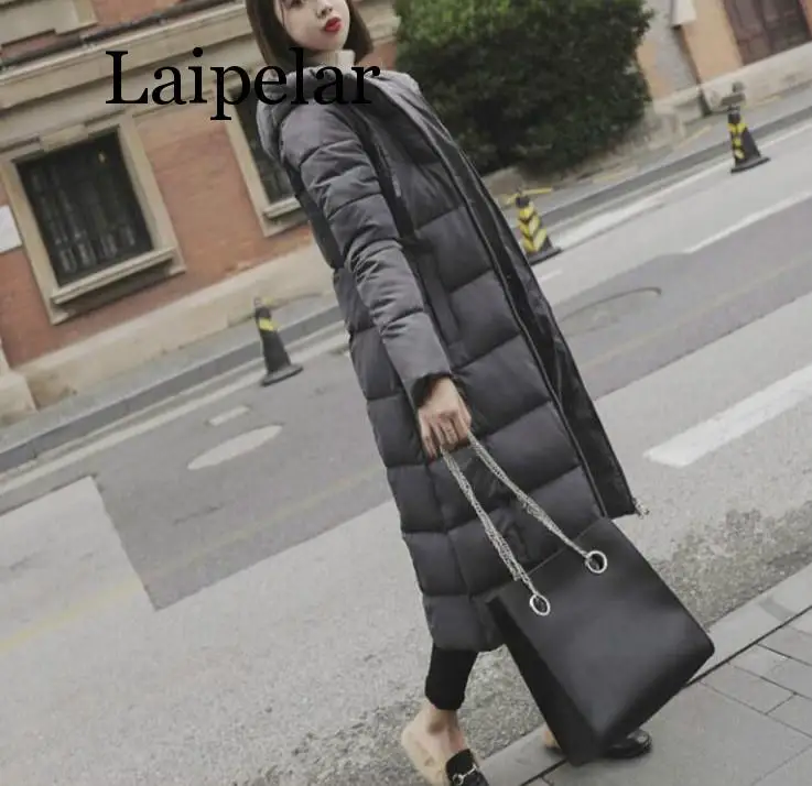 

Зимняя куртка, Женская парка, пальто, плюс размер, M-6XL, модный пуховик, Длинная толстовка с капюшоном, толстая длинная куртка, женская одежда