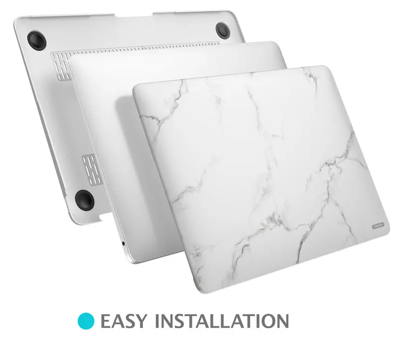 Для MacBook Air 13 дюймов Чехол выпуска A1932 с дисплеем retina подходит для Touch ID i-Blason гладкий прозрачный мраморный Твердый Чехол