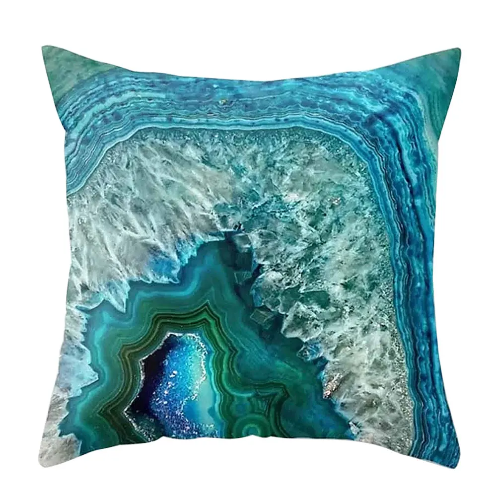 45cmX45cm цветной камень двусторонний бросок Мягкий Чехол на подушку наволочки Чехлы