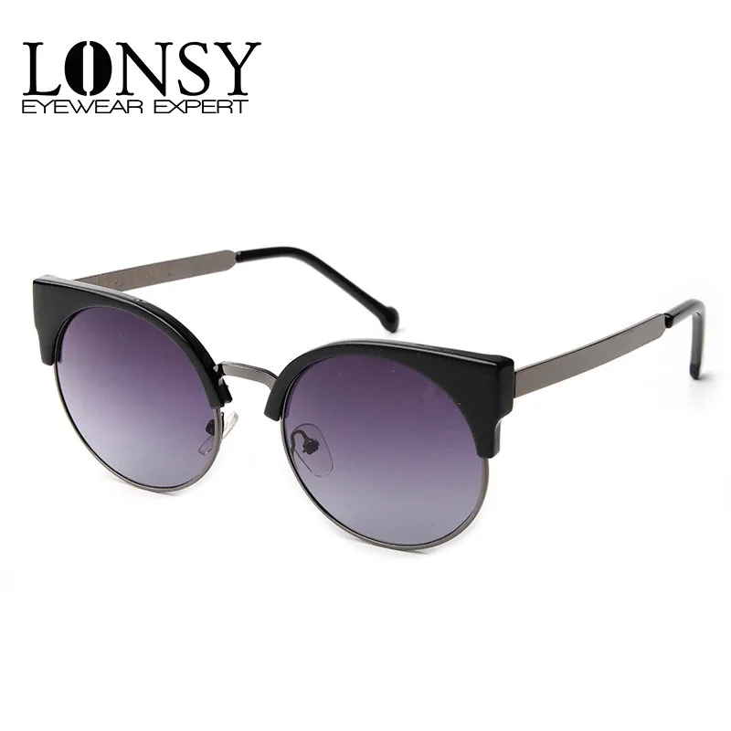 Солнцезащитные очки с полуметаллической оправой UV400 для мужчин и женщин