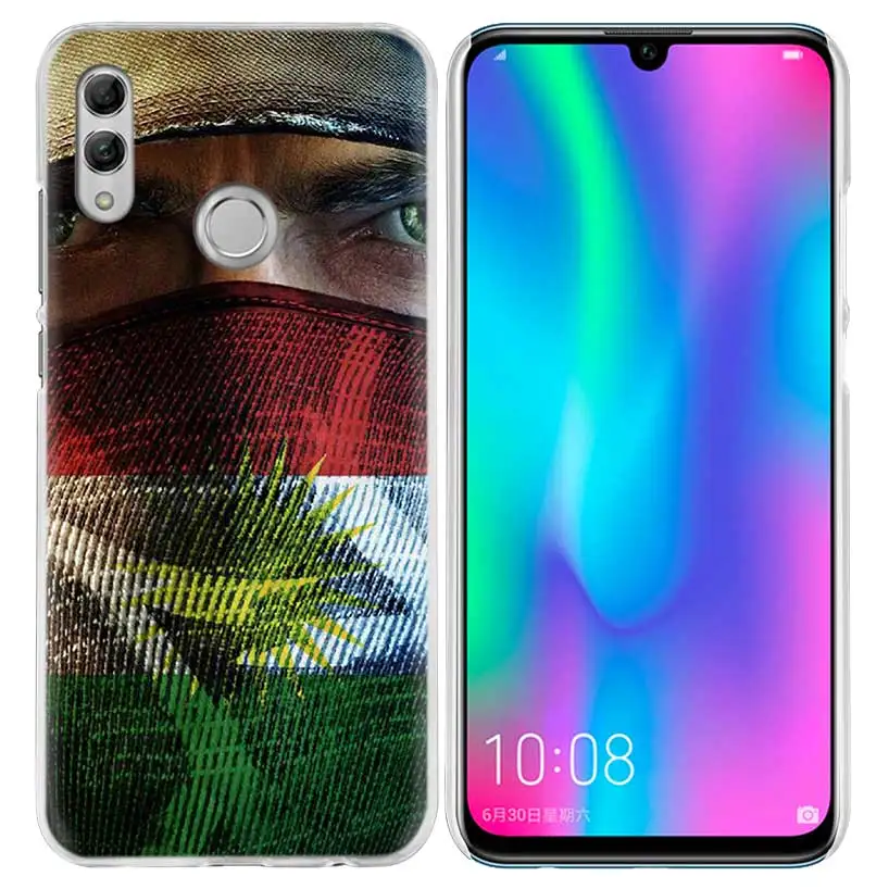 Курдистана чехол с флагом для huawei Honor 8X Y9 9 10 Lite Play 7C 8C 8S 8A фотоаппаратов моментальной печати 7S 7A Pro V20 20i Y6 Y7 Y5 жесткий чехол из ПК для телефона Coque - Цвет: 08