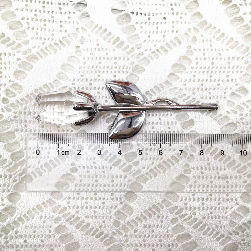 

12pcs/lot Wedding Favors and Gifts Back Gifts for Guests Crystal Rose Long Stem Rose Baby Christening Gifts Baby Shower Favors