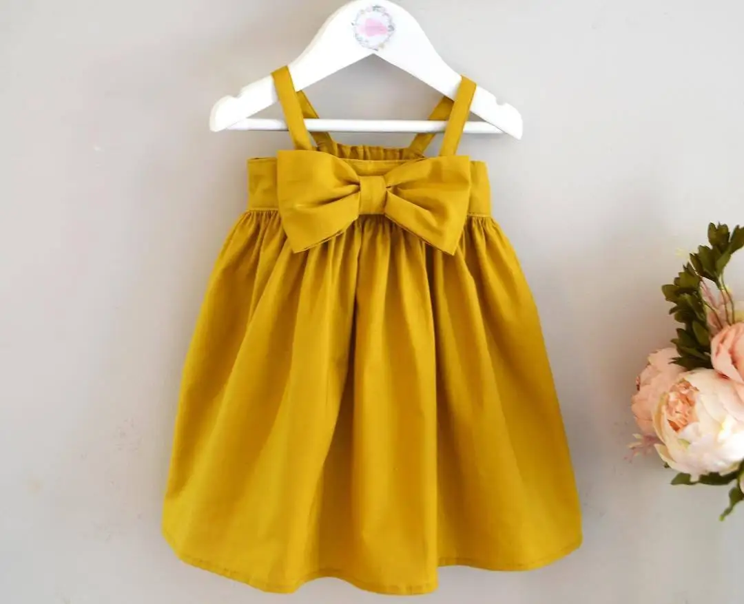 New 2020 Hot Cute Baby Girl Toddler Kid Summer Sleeveless Dresses Bow Dress Outfit | Детская одежда и обувь