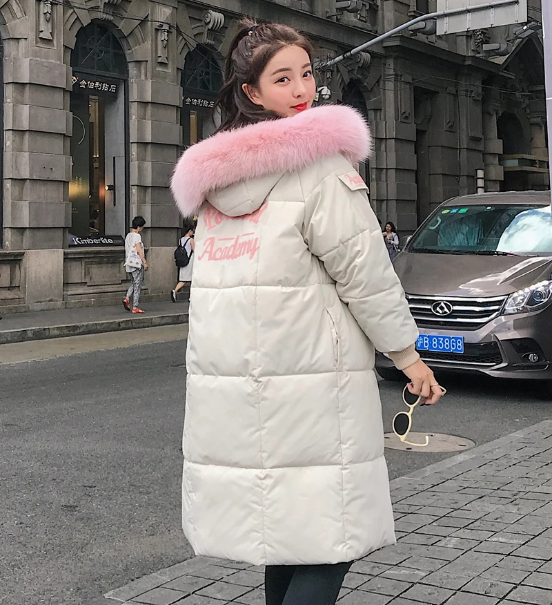 New Design Women Winter Jacket Cotton Padded Long Warm Thicken Female Parka Coat Outwear