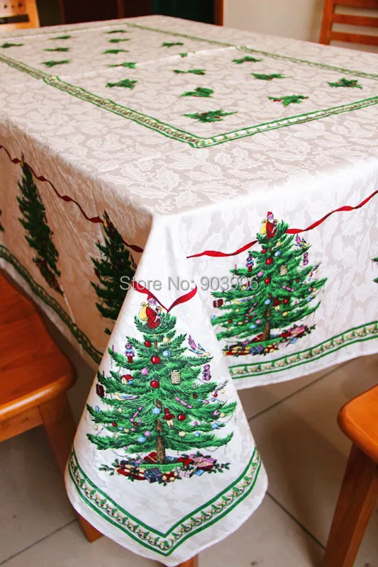 Бесплатная доставка-Рождественская скатерть из жаккардовой ткани Continental | Дом и