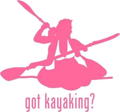 

Got Kayaking Window Decor Vinyl Decal Sticker- 6" Wide White