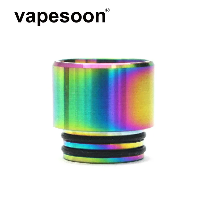 Аутентичный VapeSoon 810 нержавеющая сталь капельный наконечник анти-Жареное масло капельный наконечник для IJUST 3 TFV12 Prince и т. д. SS Радужный цвет