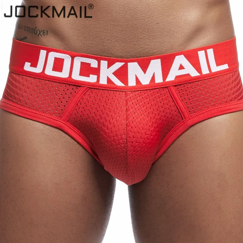 Новинка 2019 мужское нижнее белье в сетку JOCKMAIL брифы для мужчин дышащие мужские