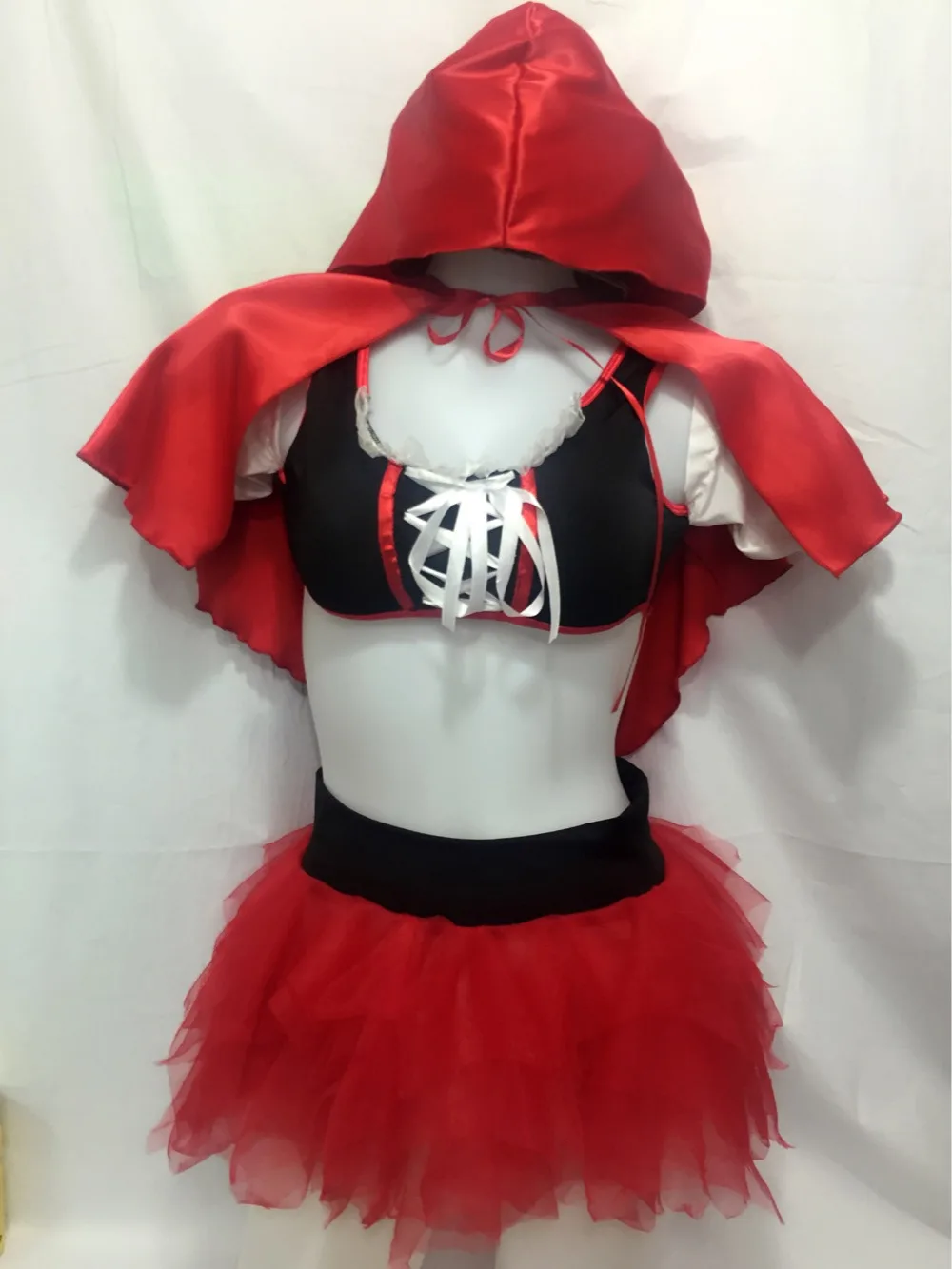 Christmas Halloween Costume Little Red Riding Hooded Fantasy Game Uniforms Cosplay Stage Performances Outfit For Women Girls |