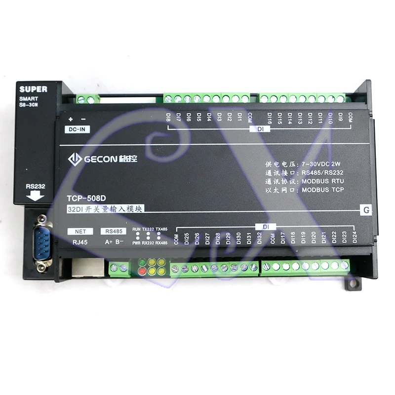 32DI промышленных приобретение Управление модуль Ethernet RS485 RS232 Modbus RTU и порты TCP, UDP протокол IO блок