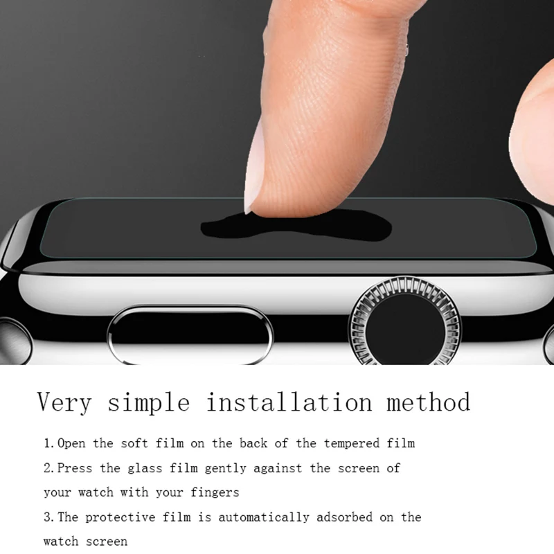 Ультратонкая защитная пленка из закаленного стекла для Apple Watch Series 1 2 3 размера 38