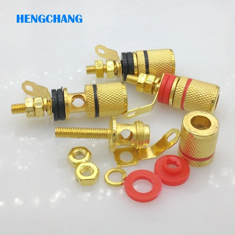 10 шт./лот позолоченный спикер терминал связывания пост Низкочастотный усилитель