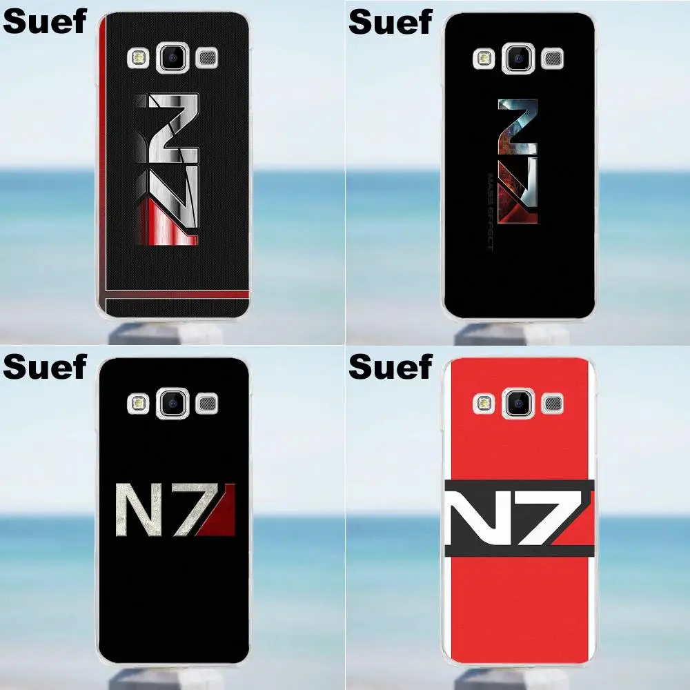 Suef Mass Effect N7 логотип мягкий Новое поступление для Galaxy Alpha Core Prime Note 2 3 4 5 S3 S4 S5 S6 S7 S8 mini
