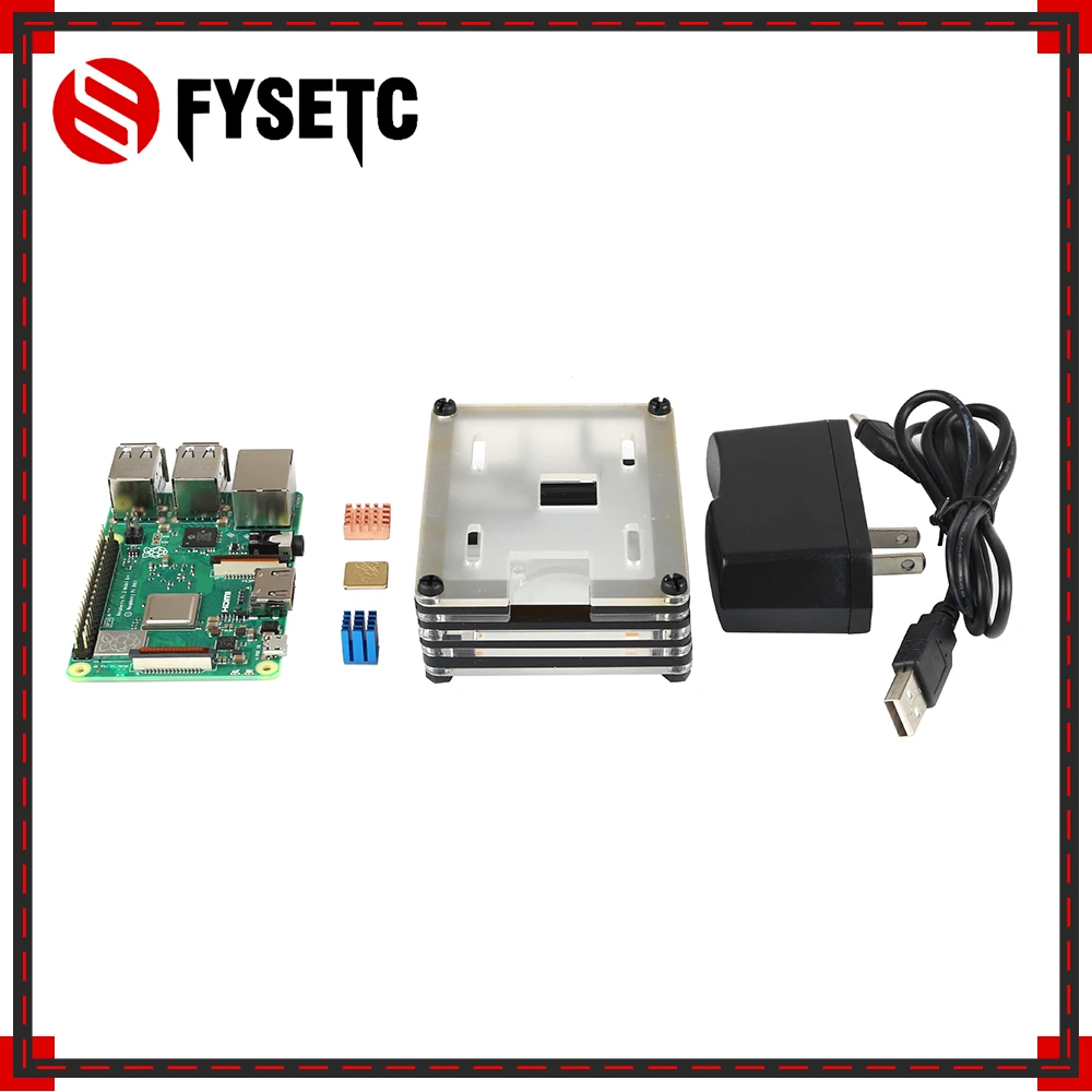 Raspberry Pi 3 Model B + RS плата теплоотвод ABS чехол/Чехол Alicylic чехол 5V 2.5A источник питания 5MP
