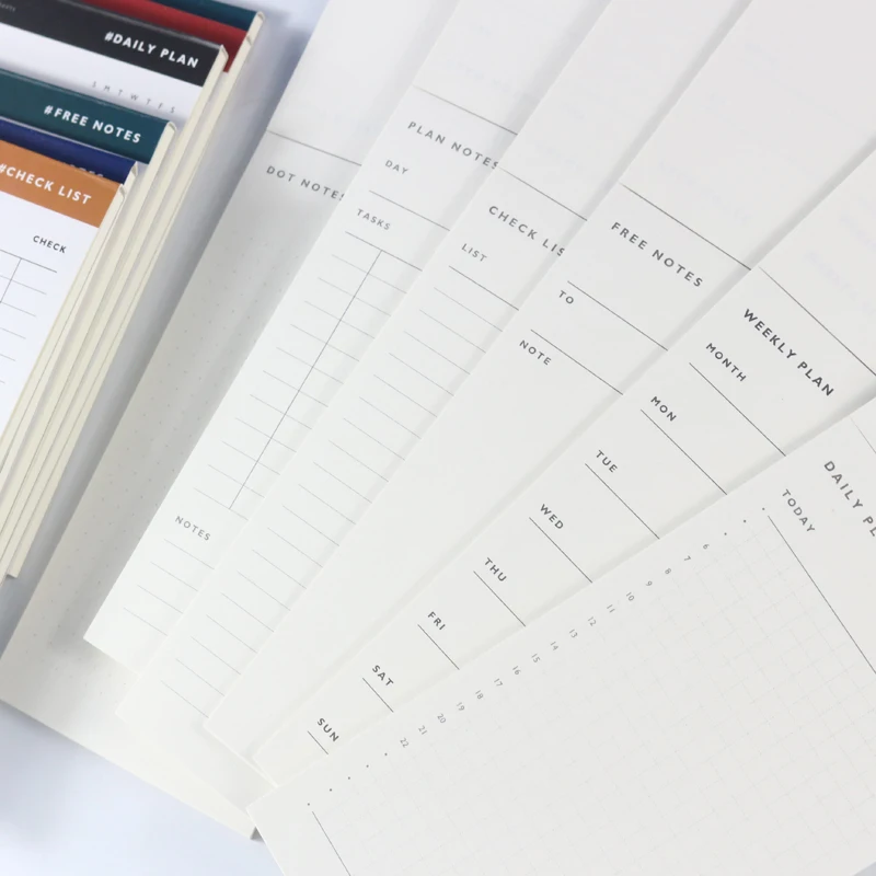 Классический офисный обувной портативный ежедневник Domikee еженедельный планер