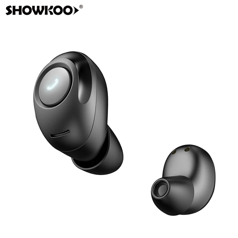 Showkoo TWS мини беспроводная Bluetooth гарнитура для IPhone X 7 8 6 шумоподавление V5.0 НОВЕЙШИЕ