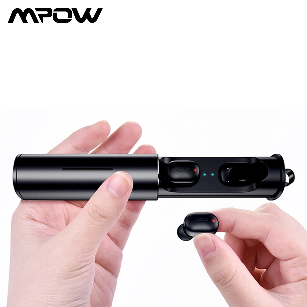 Mpow SY258 Bluetooth 5,0 TWS наушники водонепроницаемые Hi-Fi стерео звук наушники с шумоподавлением микрофон 5 часов воспроизведения для телефона