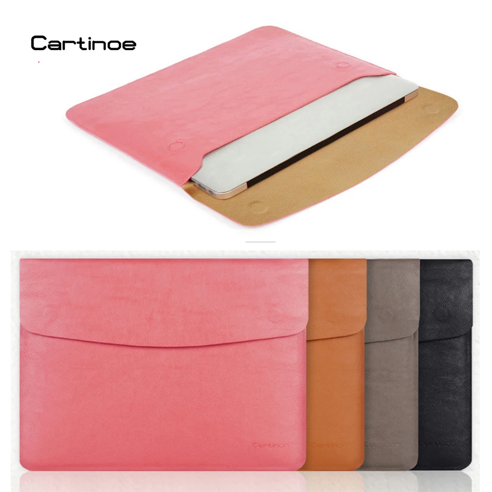 Чехол Cartinoe из искусственной кожи для MacBook Air 11 6 13 3 Pro 15 4 Retina 12 дюймов сумка ноутбука