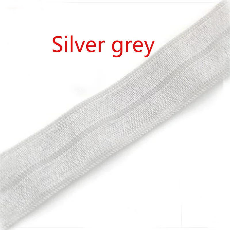 silver gray 1,5 см широкий эластичный кант Пояс Нижнее белье лента нижнее белье, эластичная лента ткань окантовка полоса спортивная лента для нижнего белья 100 см/лот - Цвет: silver gray
