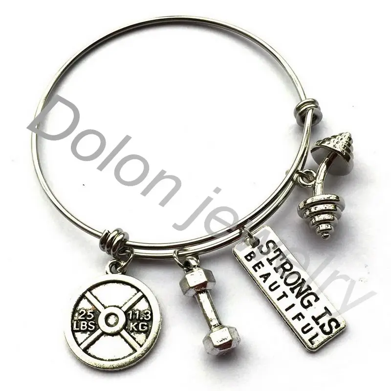 Сильный красиво браслет с гантелей бразильского джиу-джитсу физических