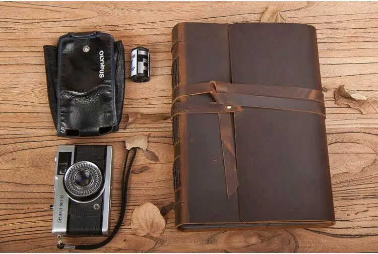 B5 кожаный фотоальбом ручной работы для хранения фотографий DIY Sticky Photo Book Fotos подарок