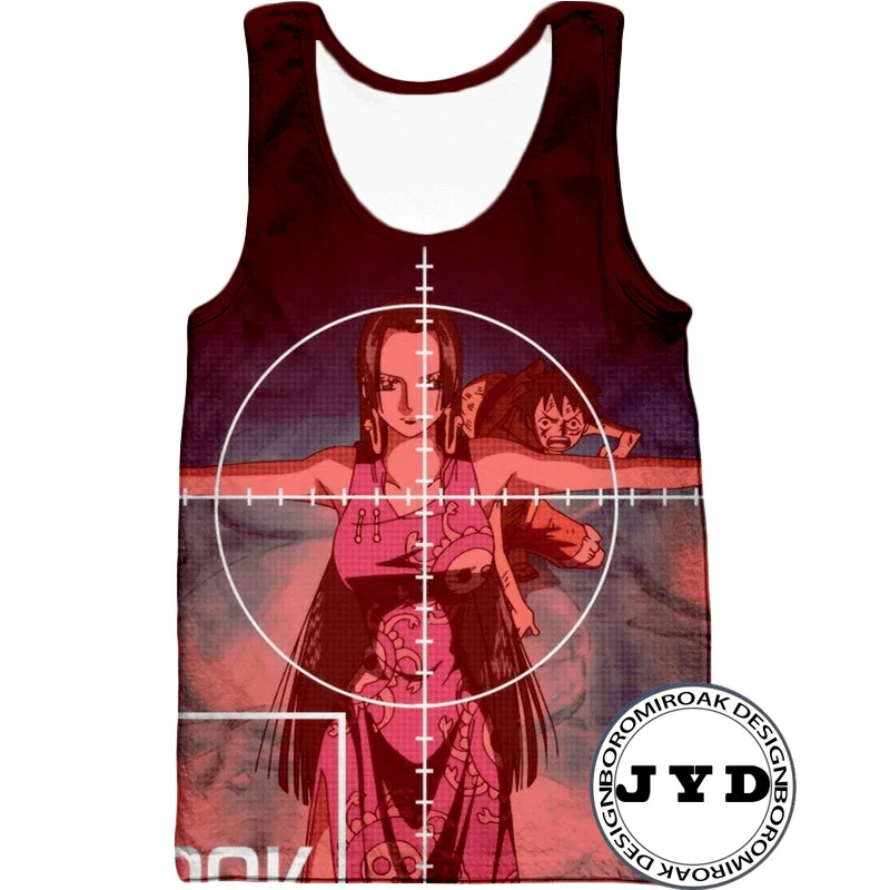 Tank Top Anime Girl 3D Print Tops One Piece Vest Gym Fancy Sleeveless Tee Shirt Men Women Singlet Summer 2019 New | Мужская одежда