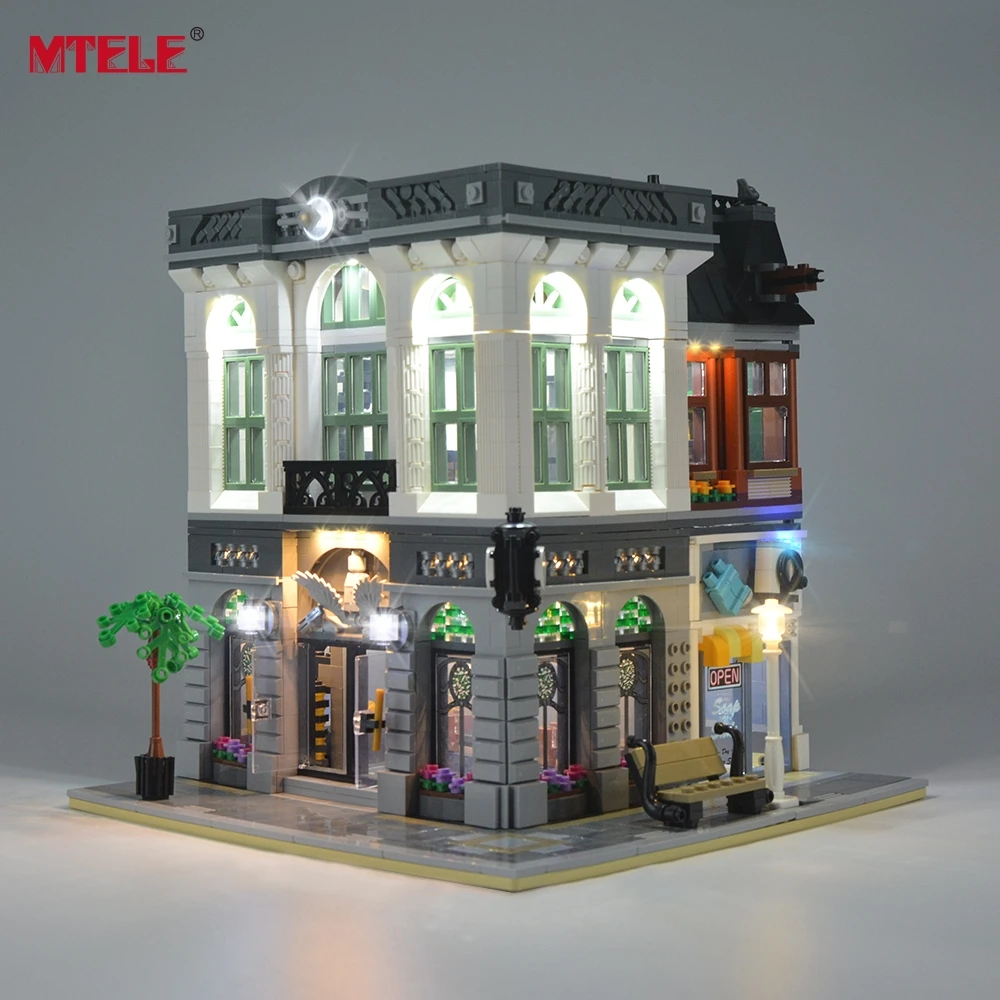 MTELE светодиодный светильник Up Kit для Creator Brick Green Bank светильник ing набор совместим с 10251(не включает модель